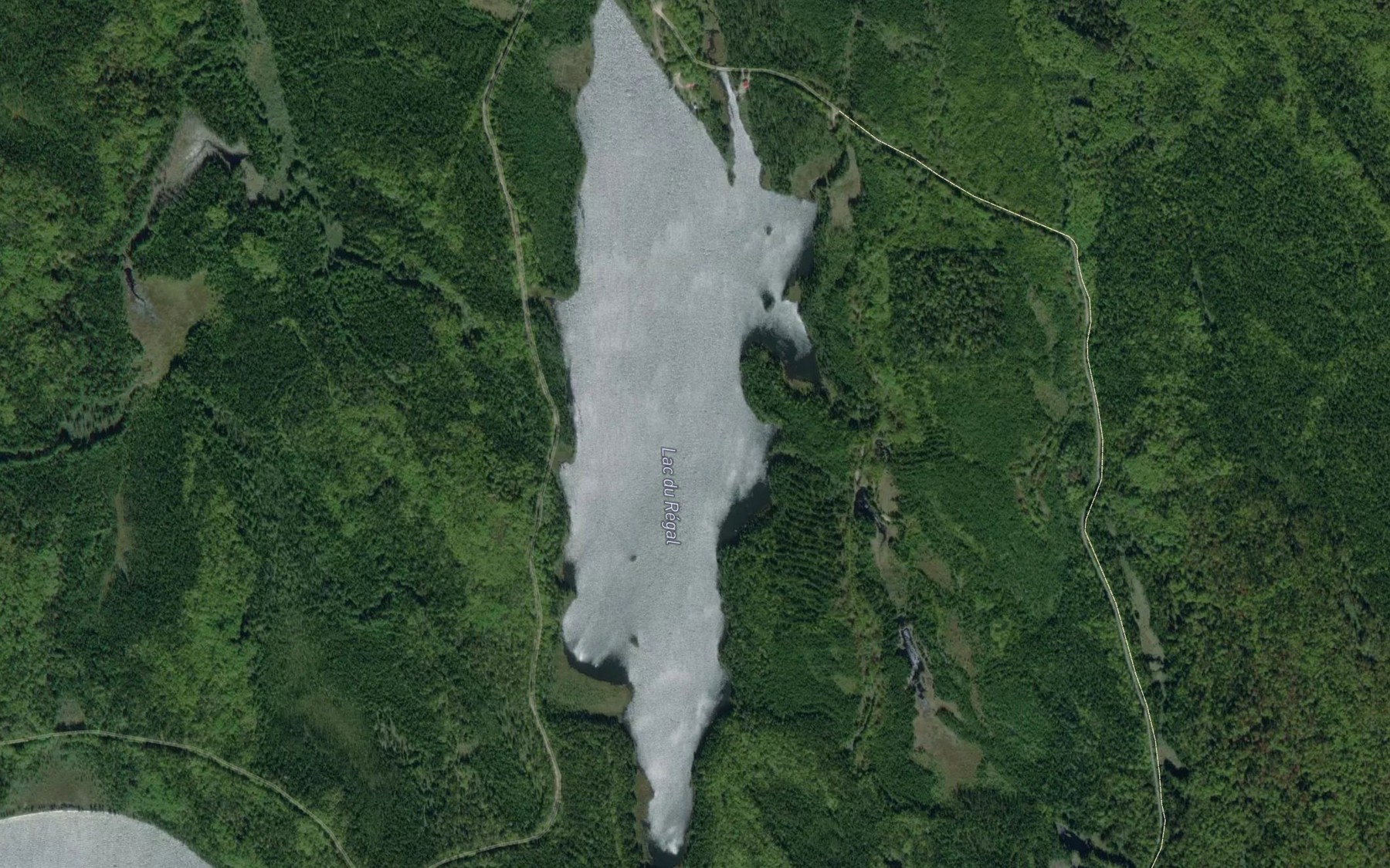 Satellite map of the Lac du Regal