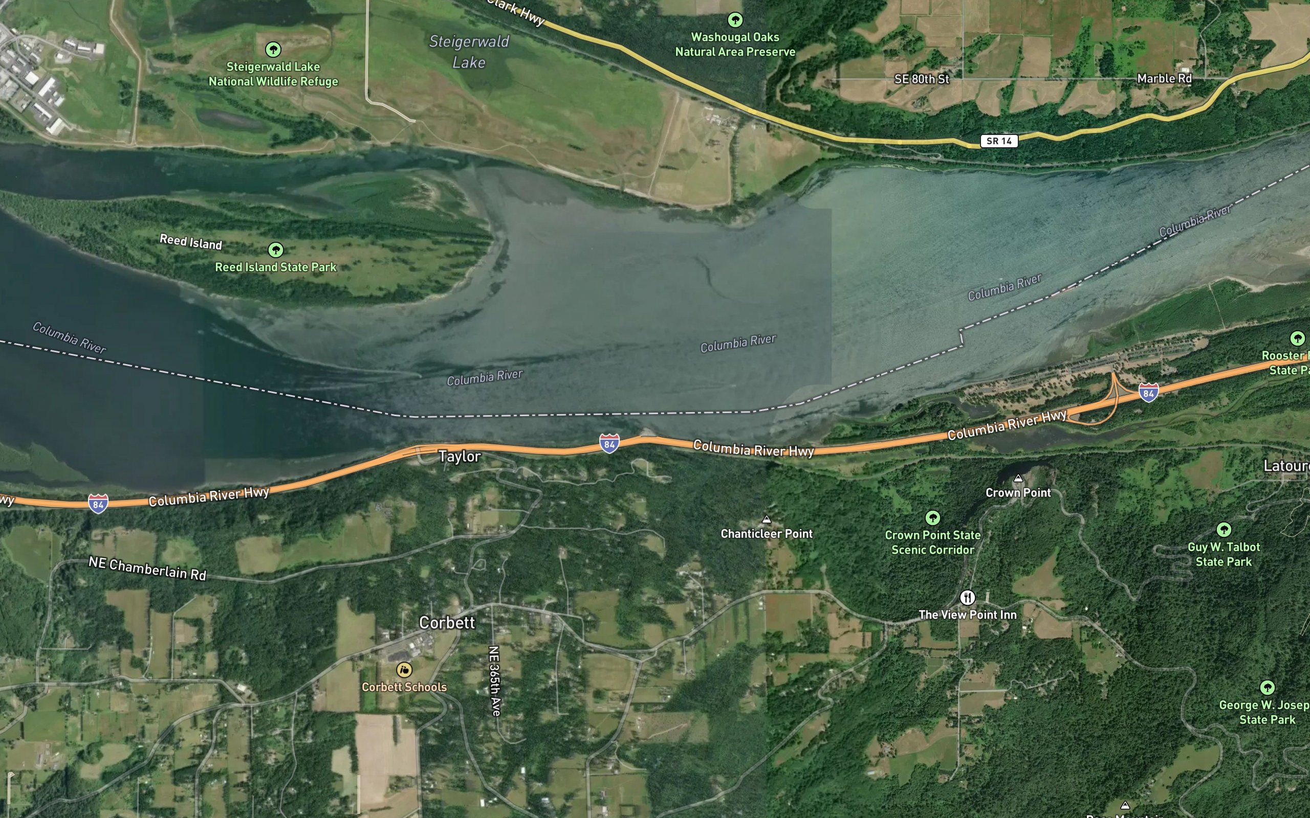 Rooster Rock Channel