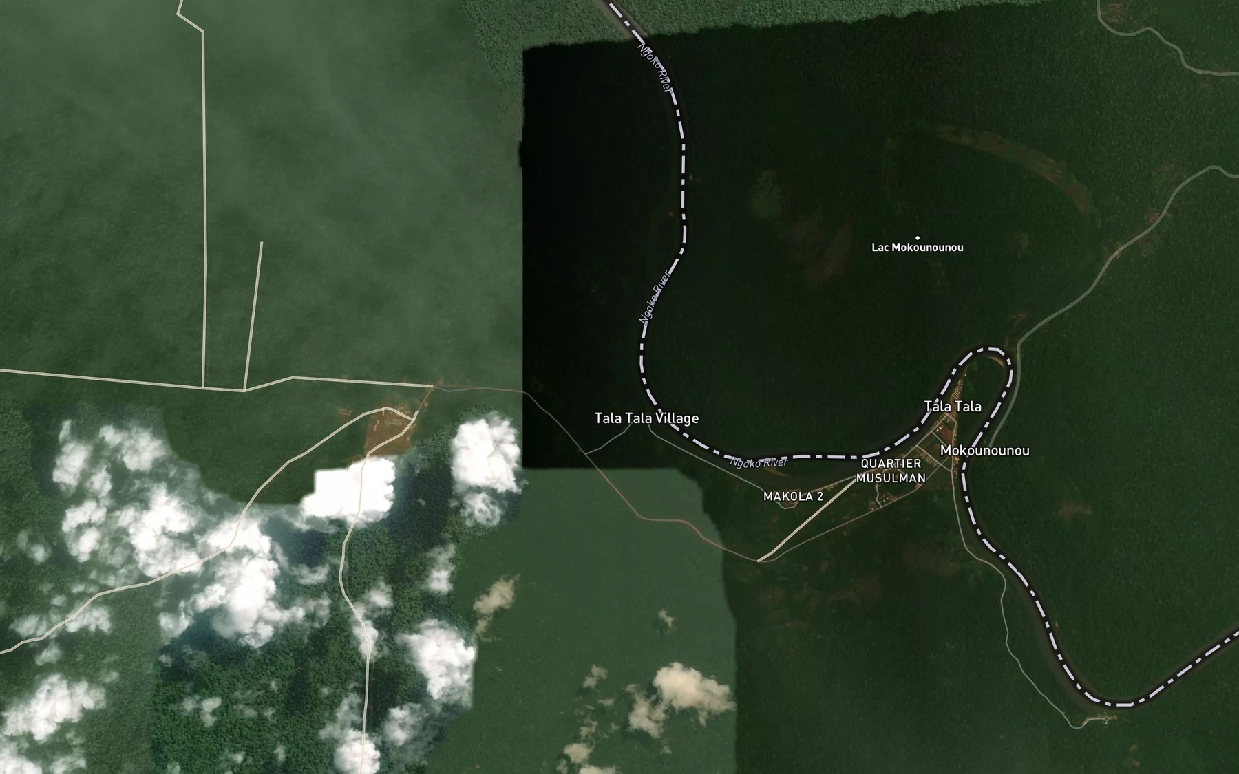 Satellite map of the Moloy