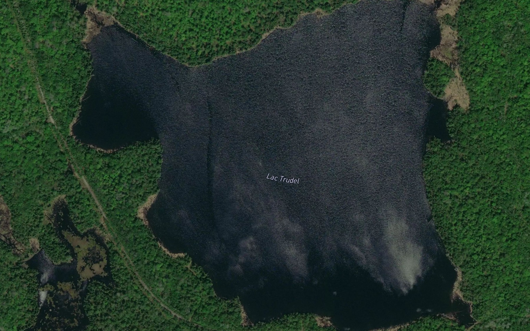 Satellite map of the Lac Trudel