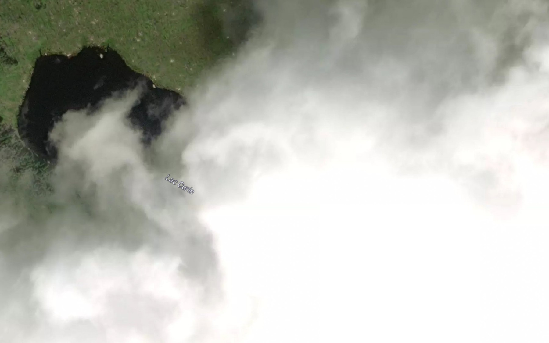 Satellite map of the Lac Curie