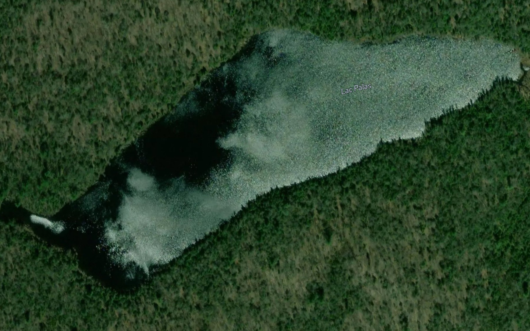 Satellite map of the Lac Palas