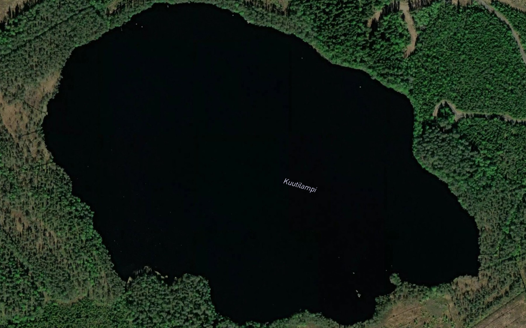 Satellite map of the Kuuttilampi
