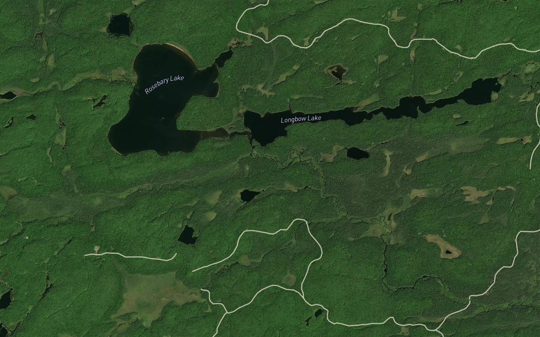 Satellite map of the Pezheki Creek
