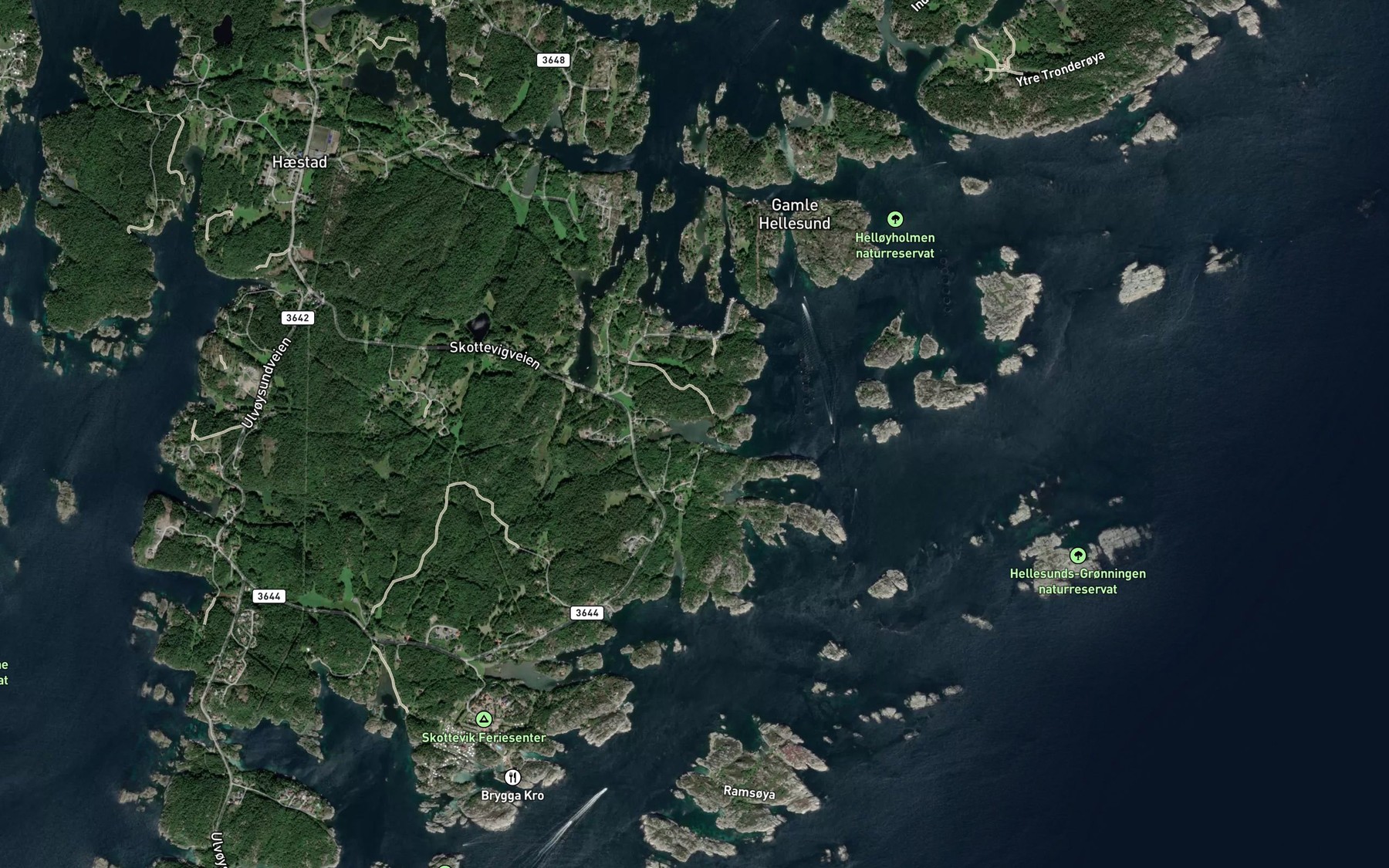 Satellite map of the Krosshavn