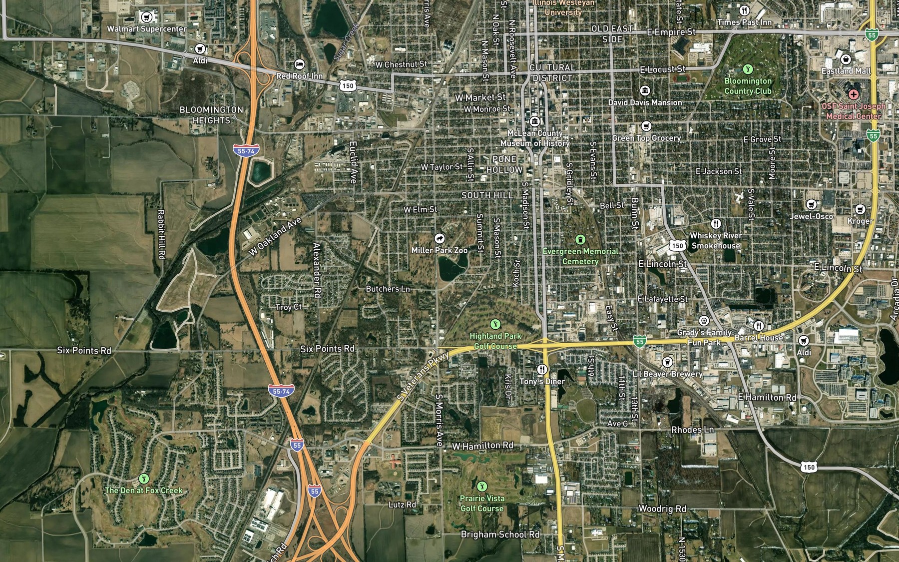 Satellite map of the Spot 6