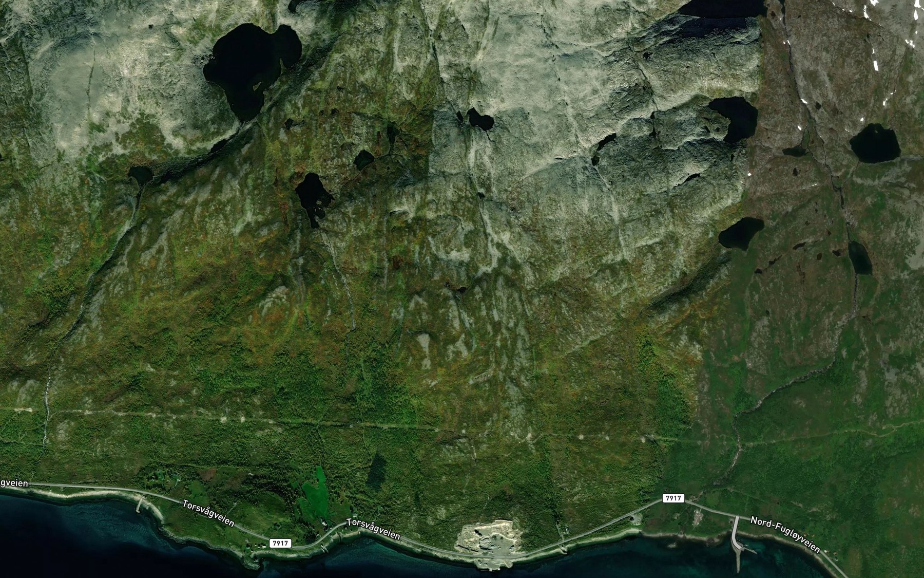 Satellite map of the Oterelvvatnet
