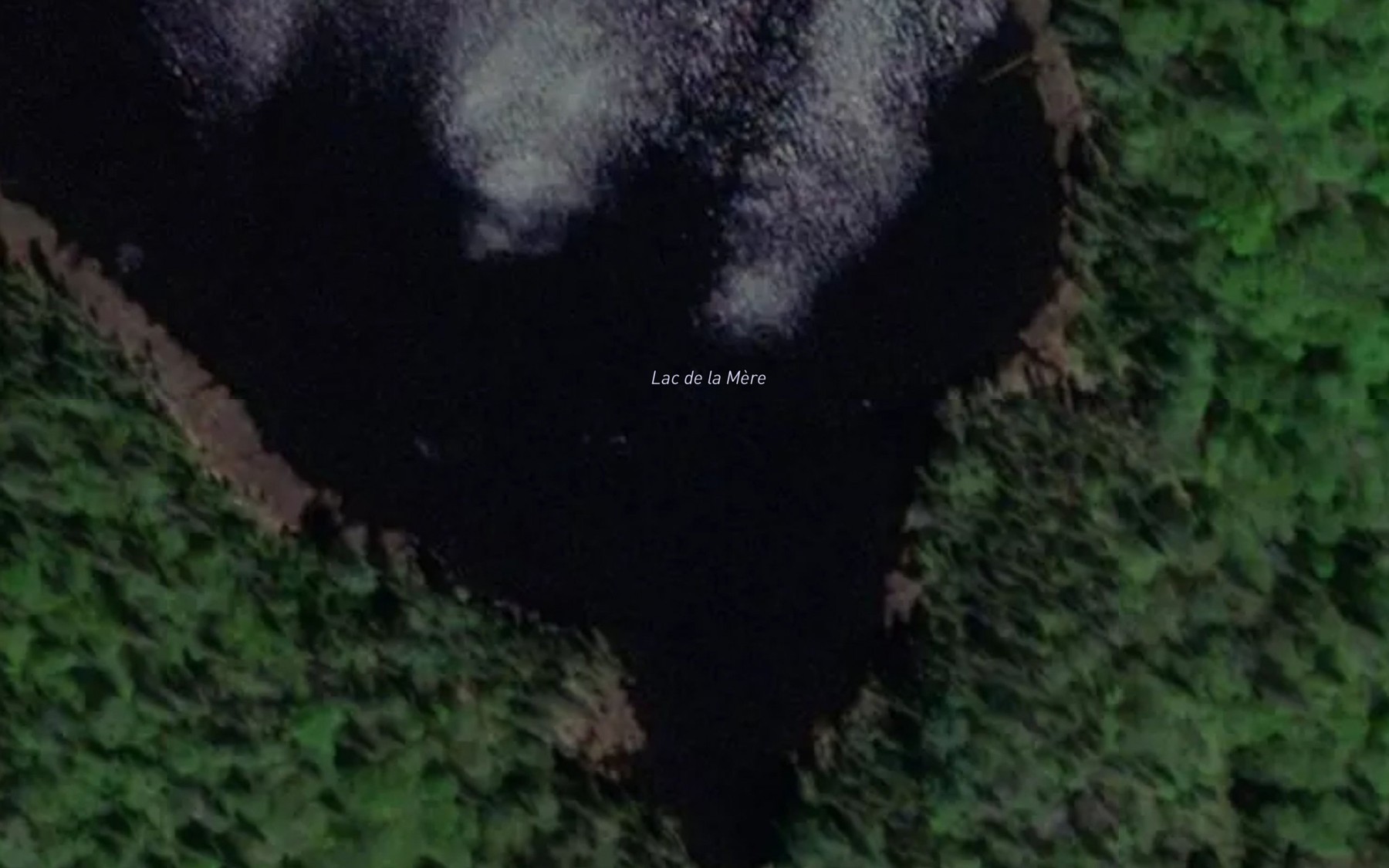 Satellite map of the Lac de la Mere