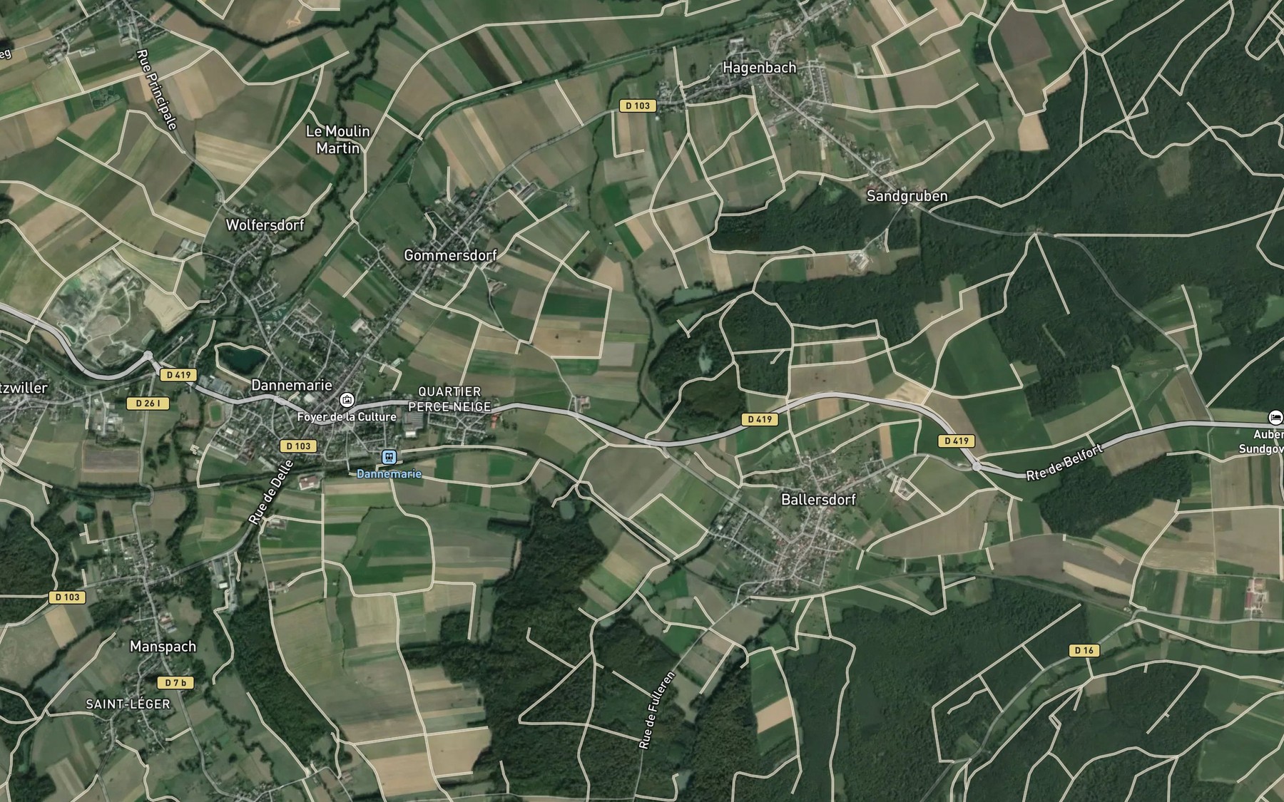 Satellite map of the Barrenwackgraben