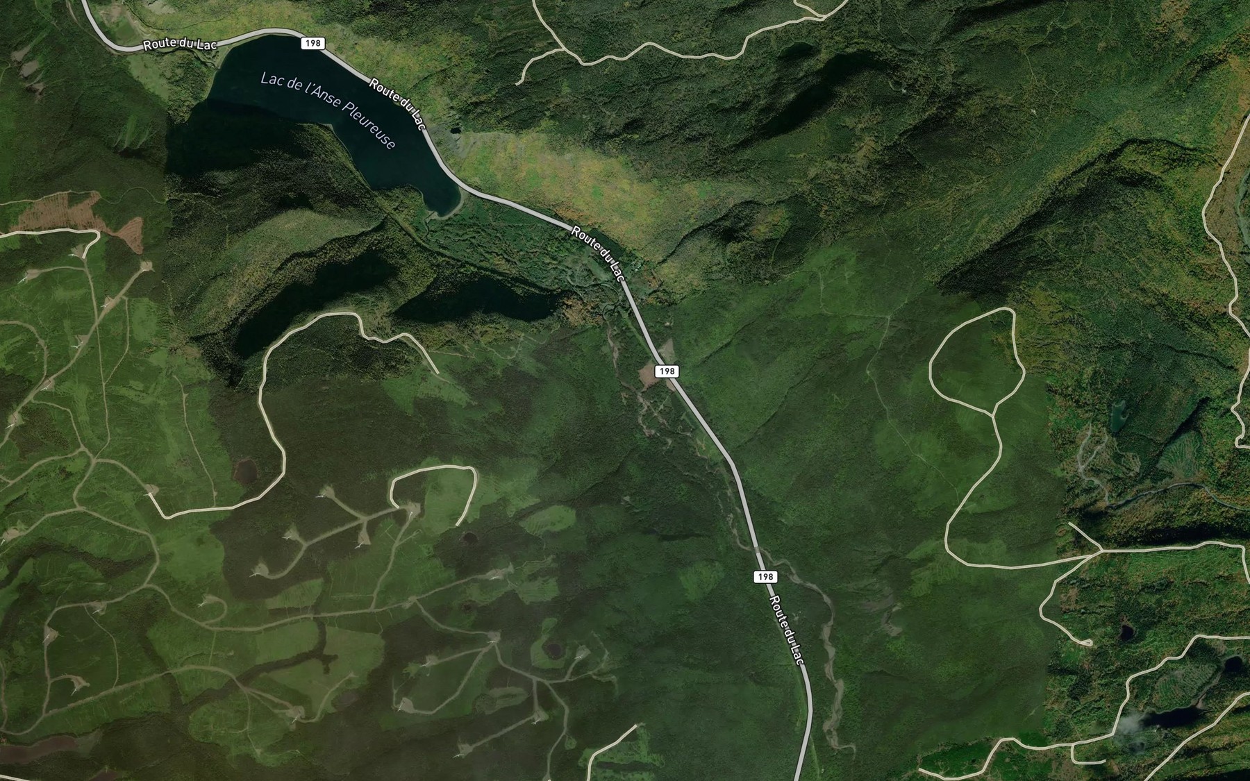 Satellite map of the Coulee a Edgar