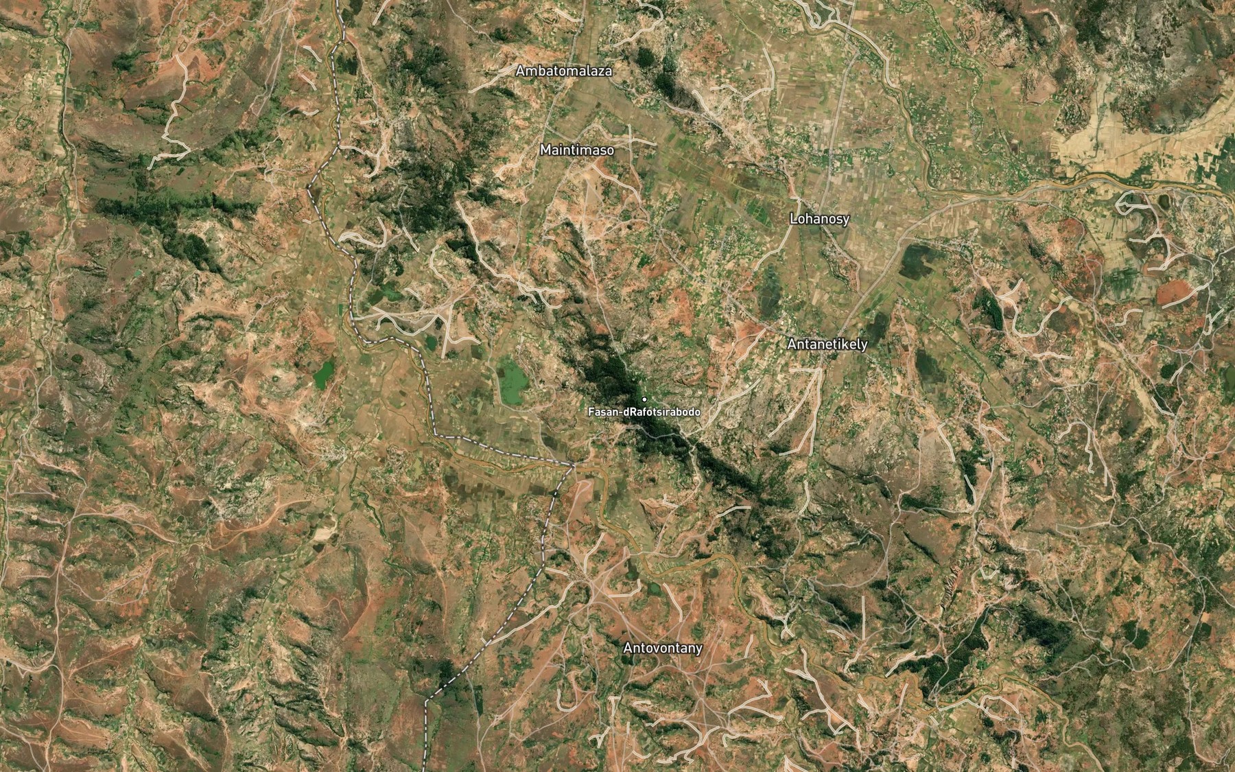 Satellite map of the Ampivalanana