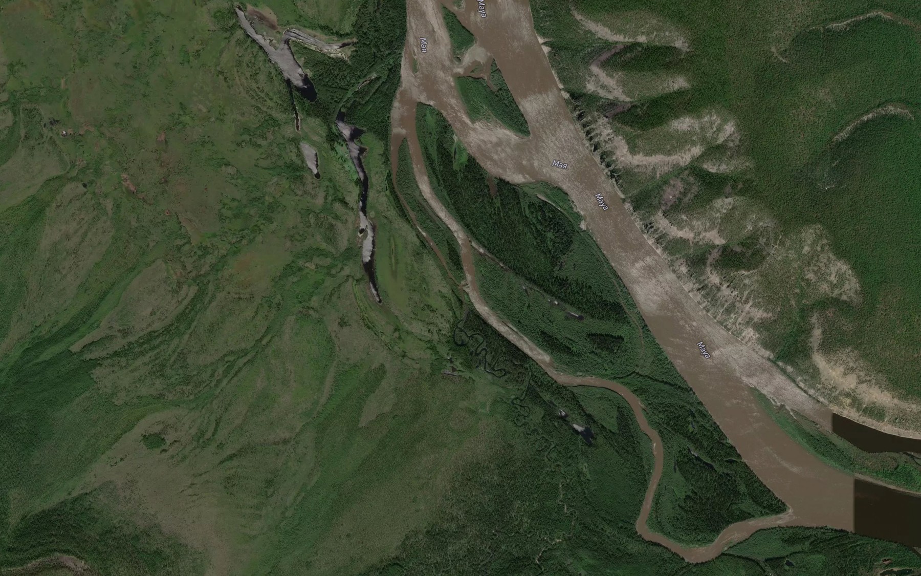 Satellite map of the Allara-Ana