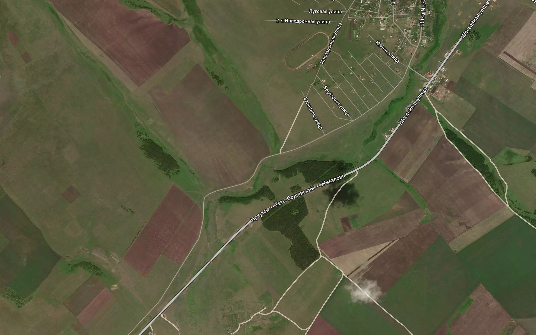 Satellite map of the Shabarta