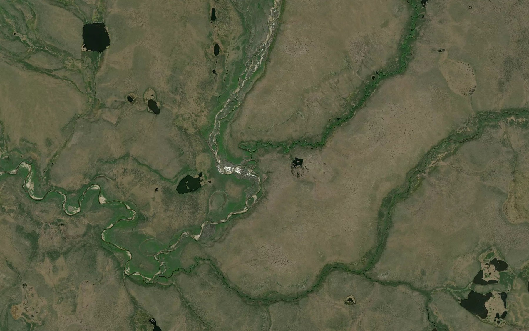 Satellite map of the Johnston Creek