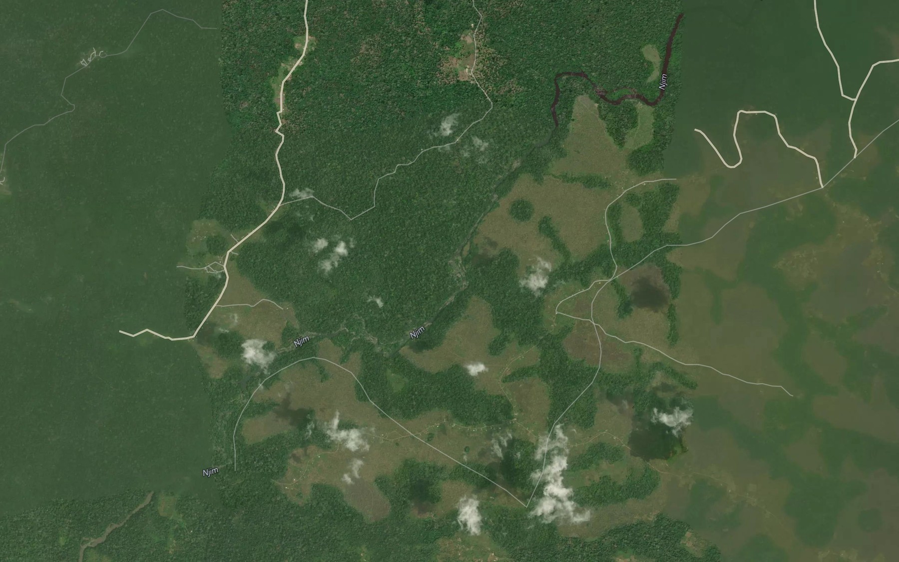 Satellite map of the Indili