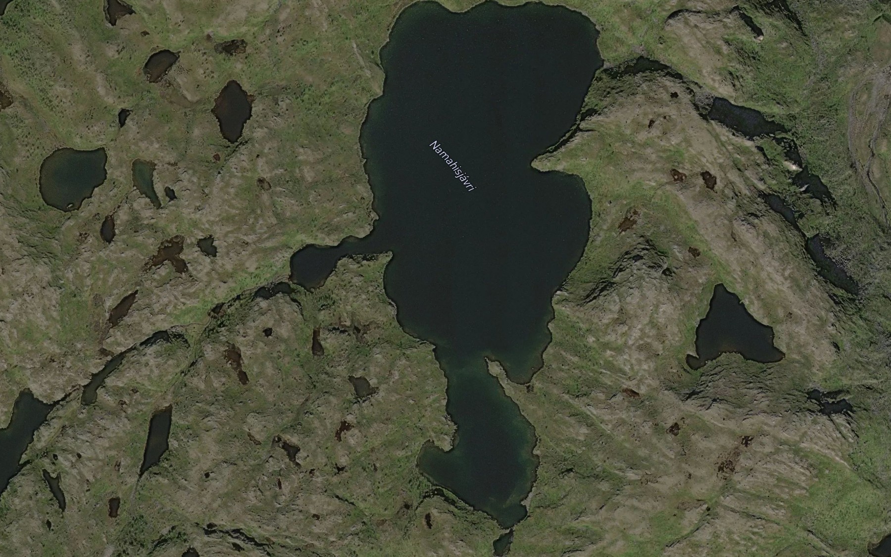 Satellite map of the Namahisjavri