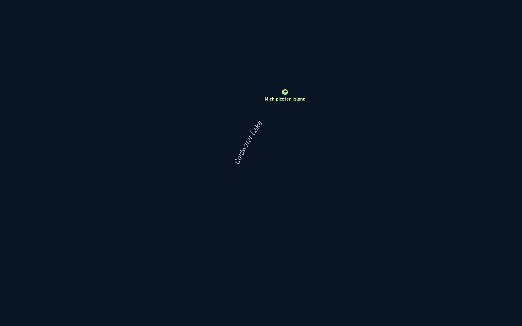Satellite map of the Coldwater Lake