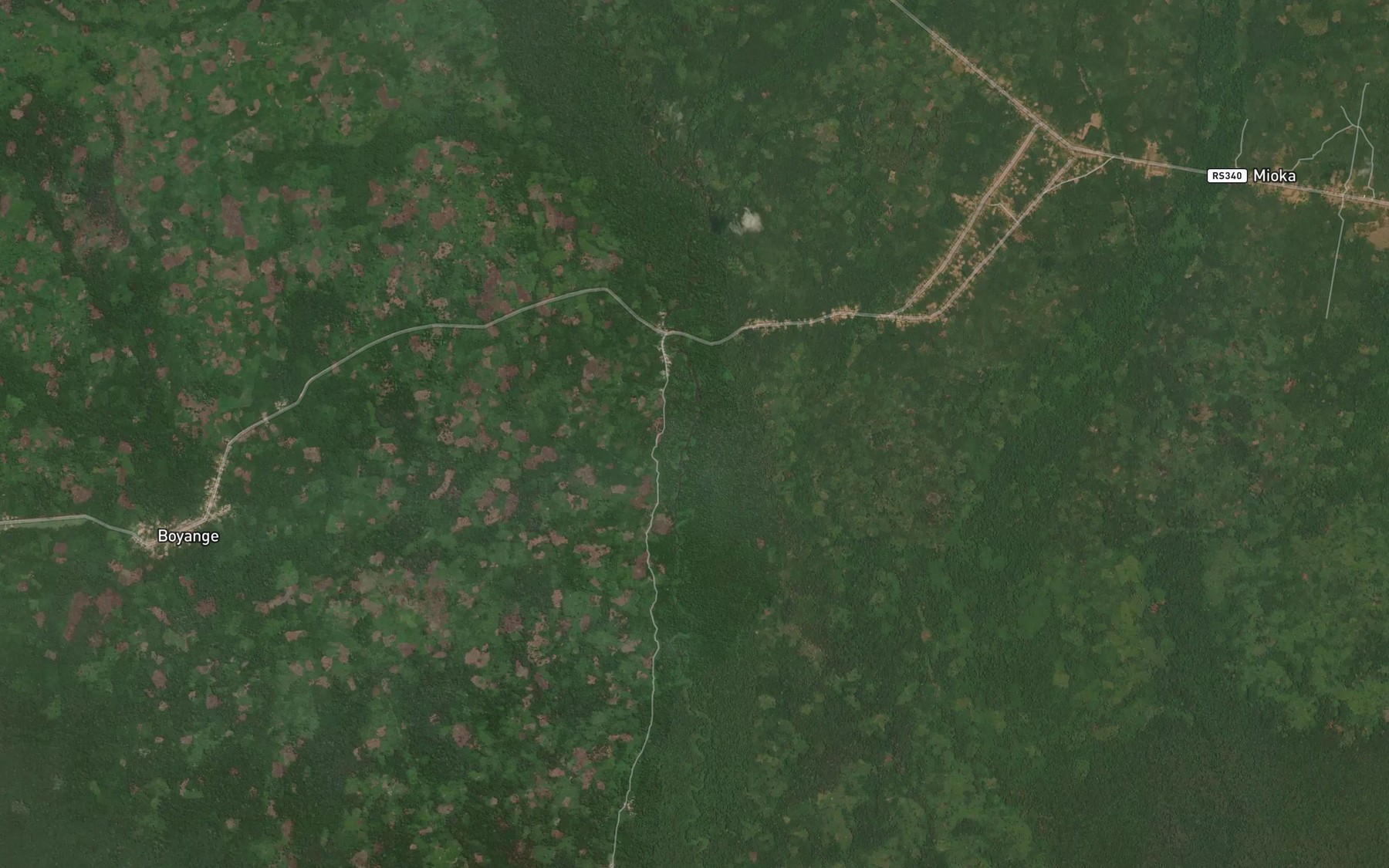 Satellite map of the Mitshibi