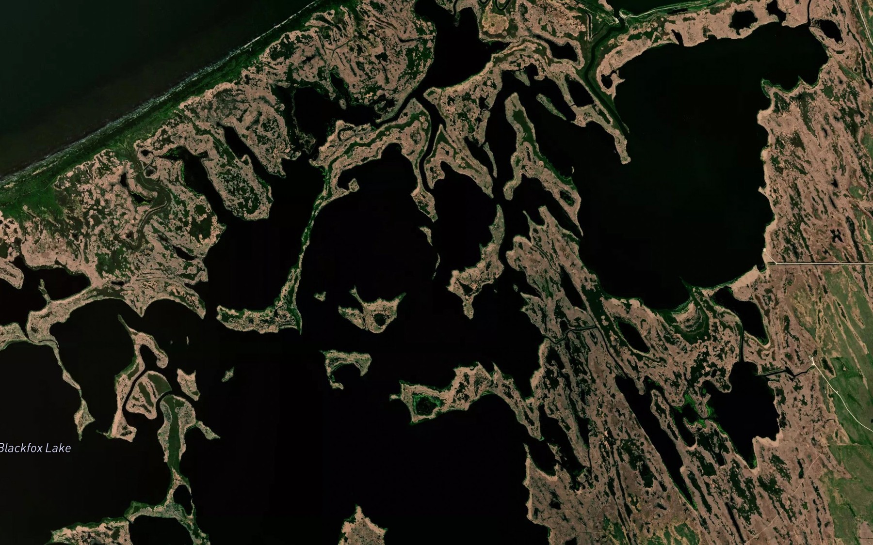 Satellite map of the Goldeye Pass