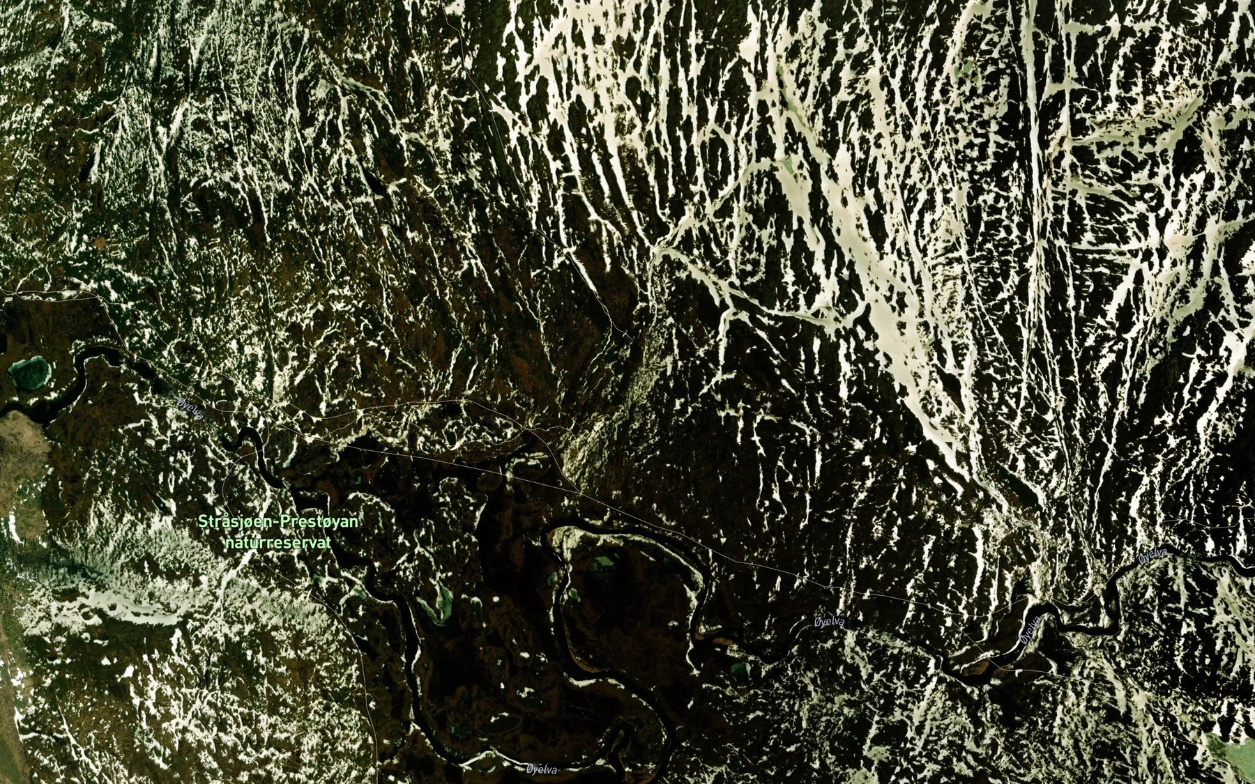 Satellite map of the Prestoybekken