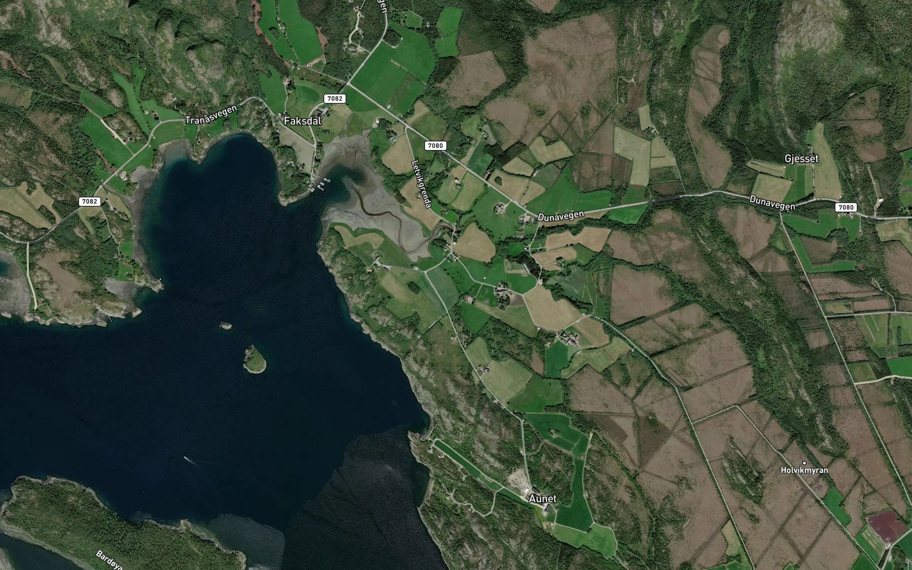 Satellite map of the Hundbekken
