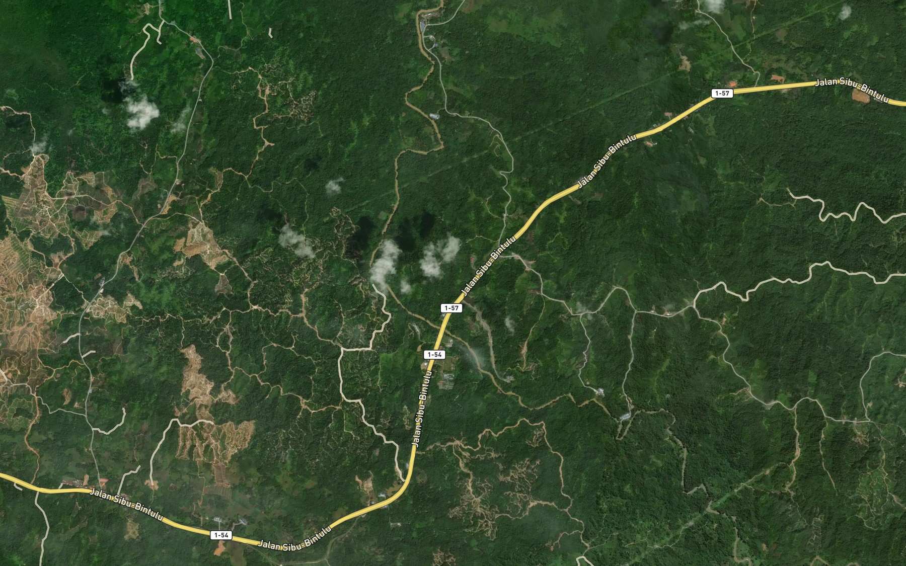 Satellite map of the Sungai Batang