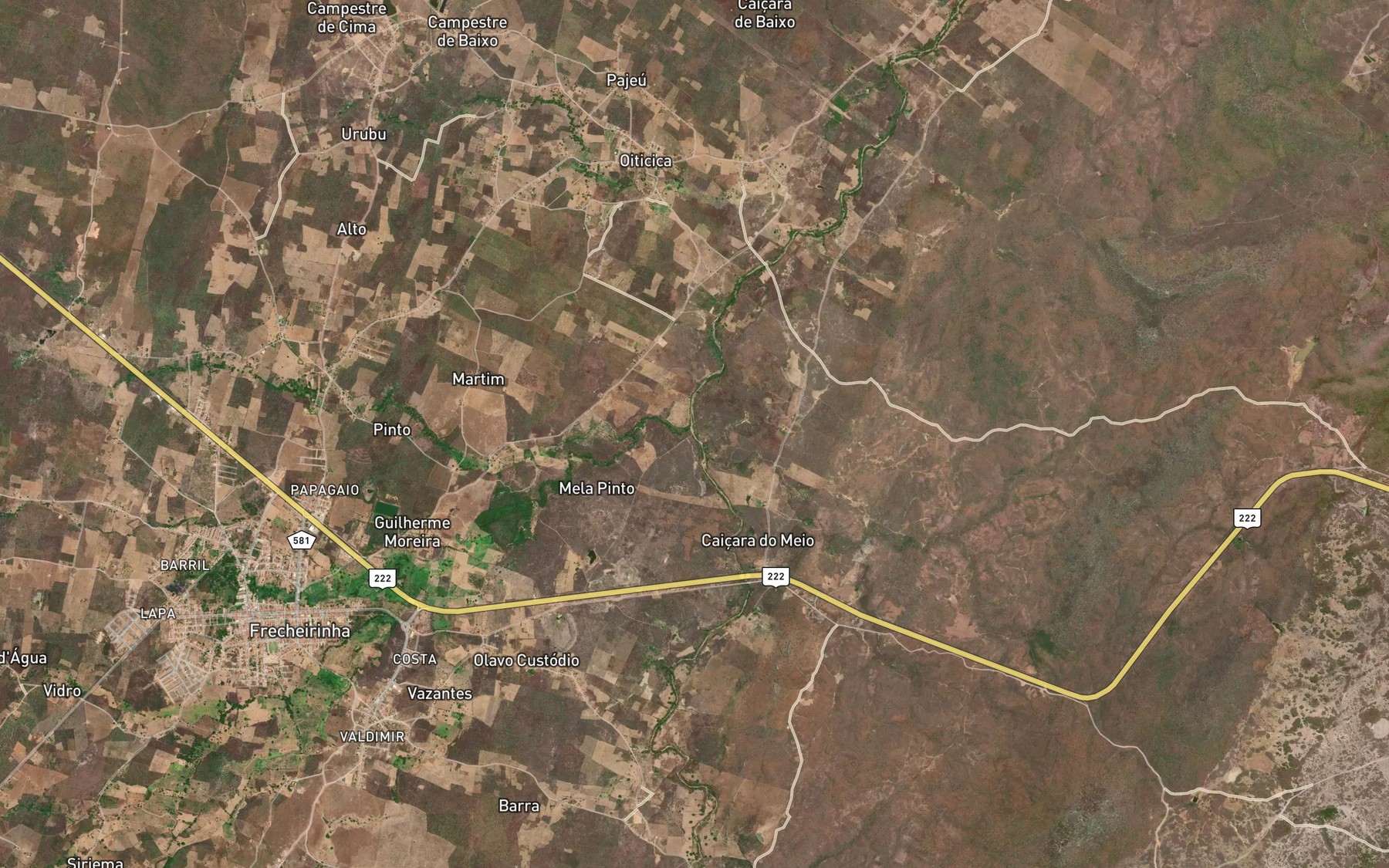 Satellite map of the Riacho Jatoba