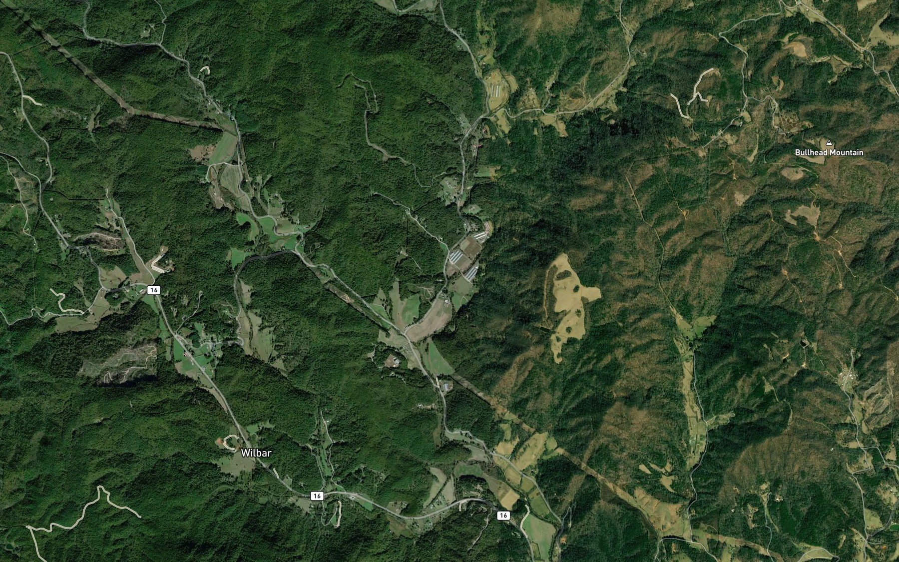 Satellite map of the Snider Branch