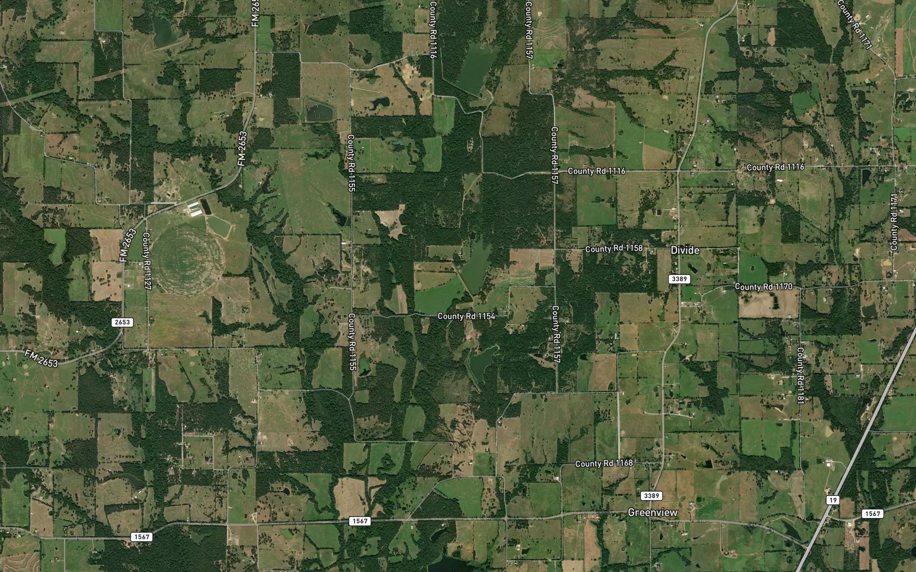 Satellite map of the Soil Conservation Service Site 18 Reservoir