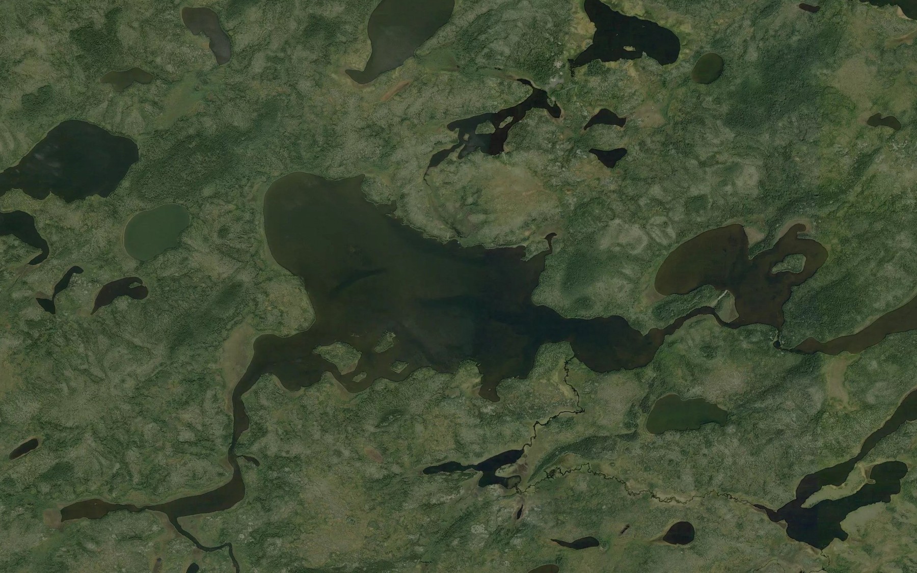 Satellite map of the Sherman Lake