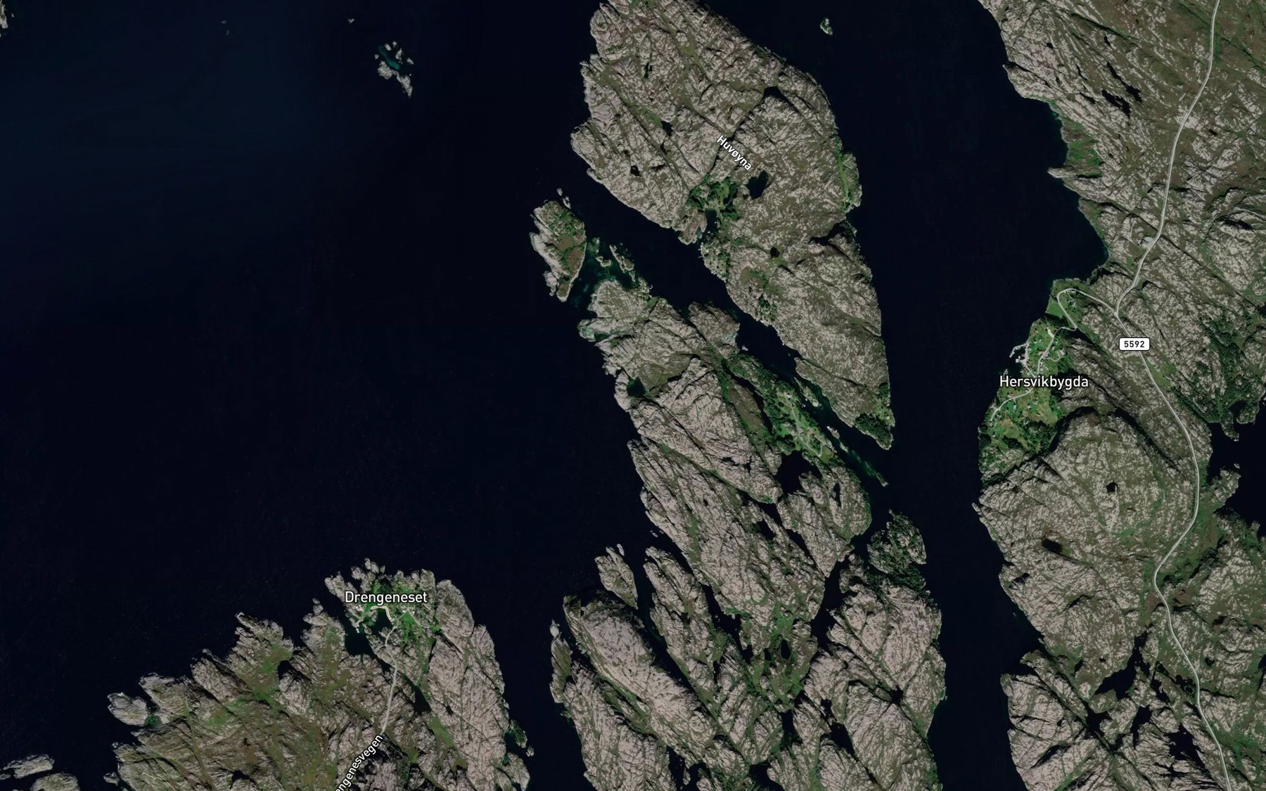 Satellite map of the Rishola