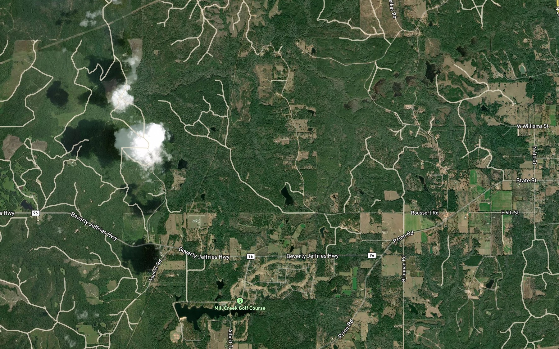 Satellite map of the Rascoe Farm Pond