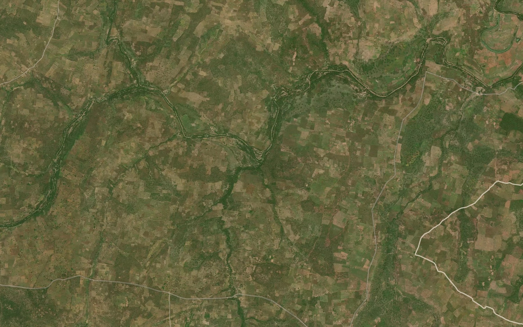 Satellite map of the River Gaga