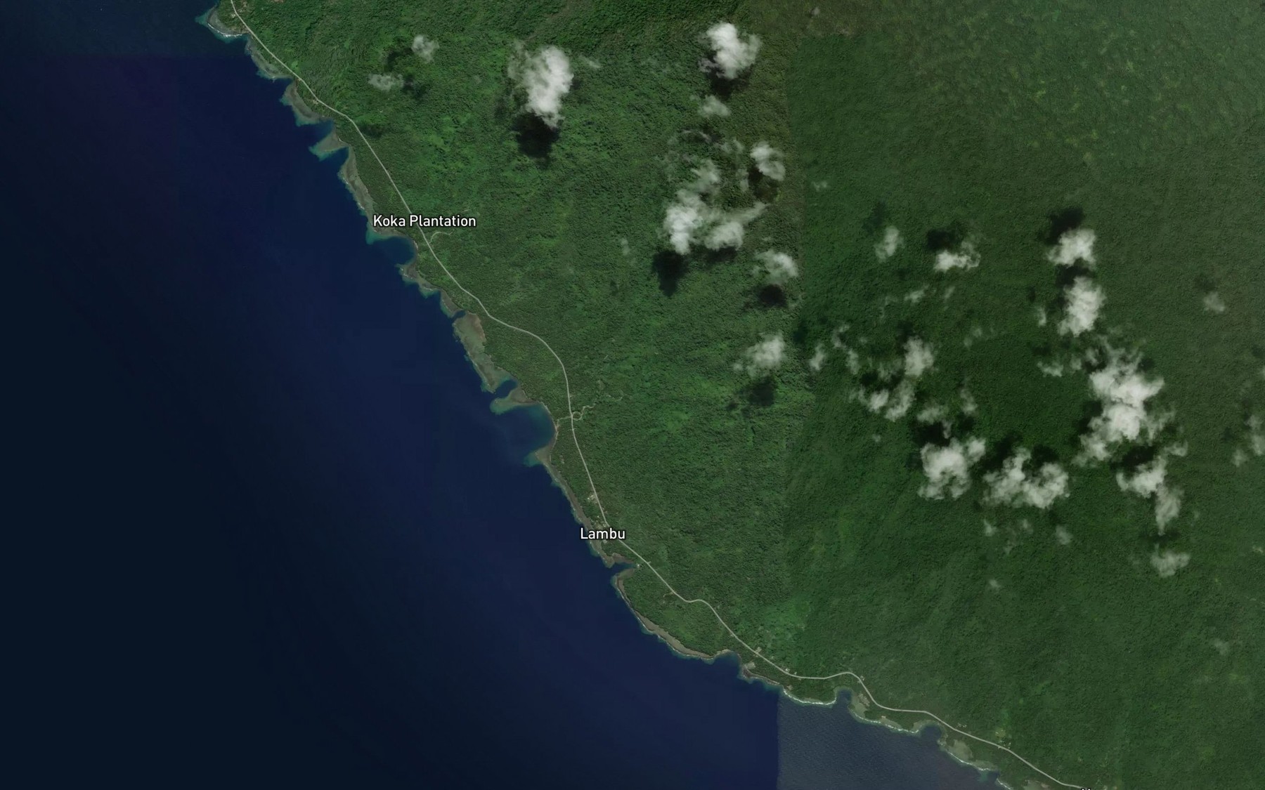 Satellite map of the Likas Bay