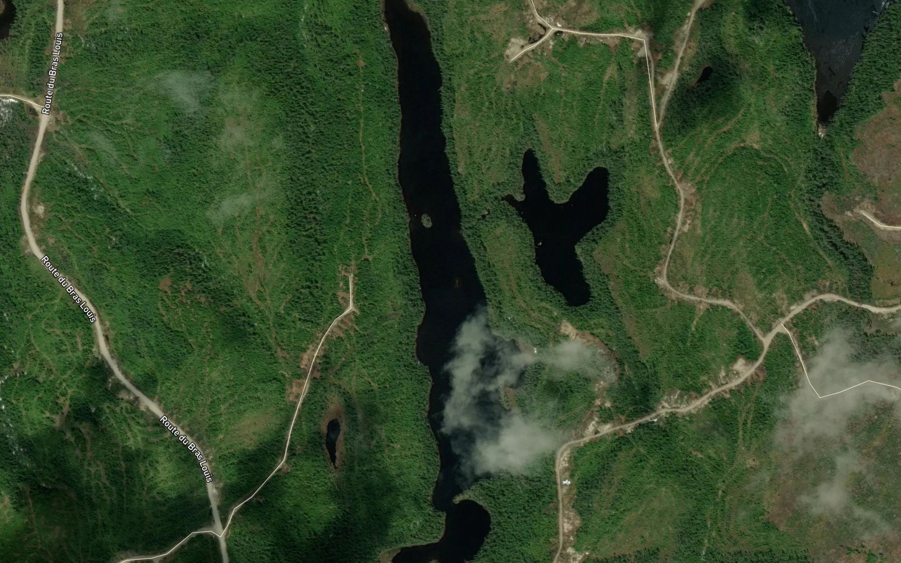 Satellite map of the Lac de la Meduse