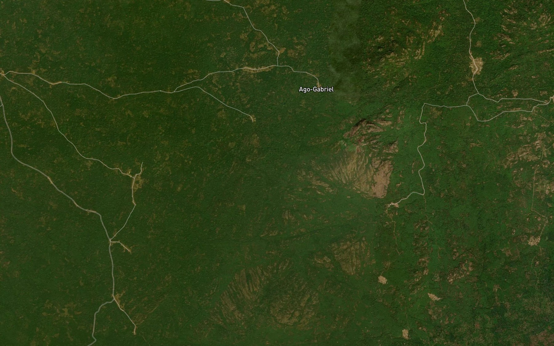 Satellite map of the Omiliyan River