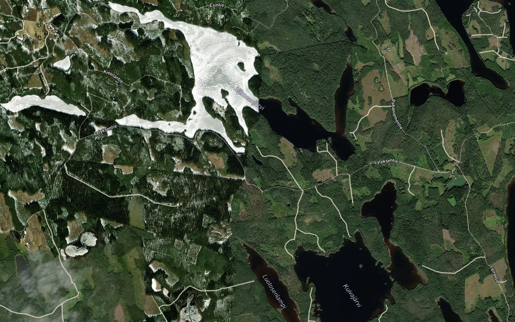 Satellite map of the Sarkilampi