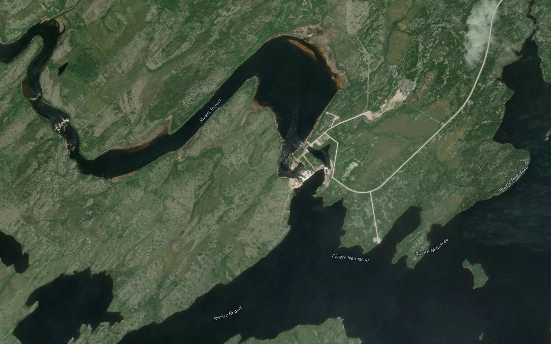 Satellite map of the Rapides Kapimichiskupitun