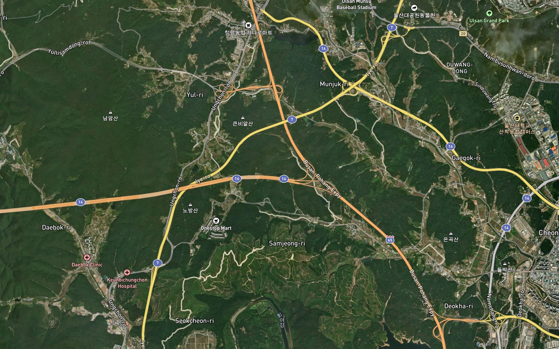Satellite map of the Gwansugolmot