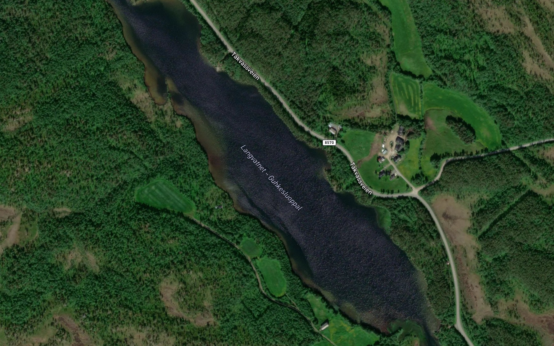 Satellite map of the Guhkesluoppal