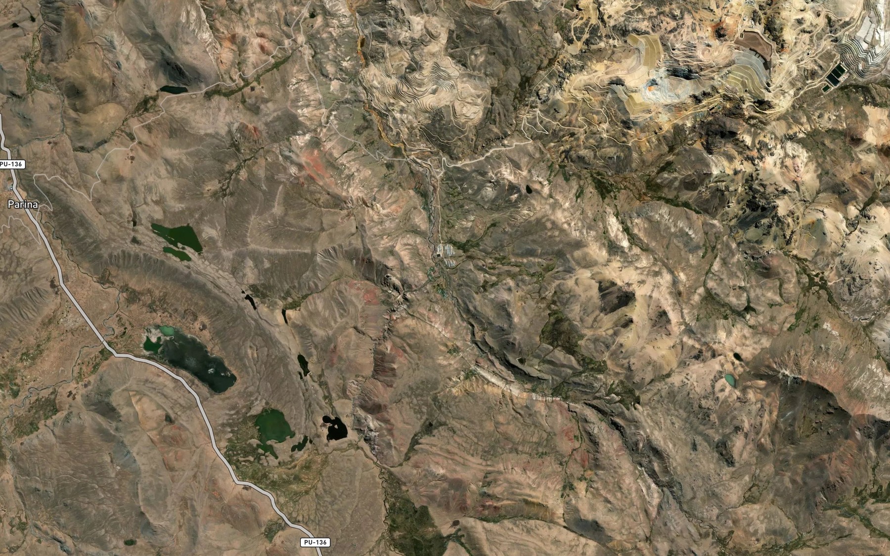 Satellite map of the Rio Pataquena