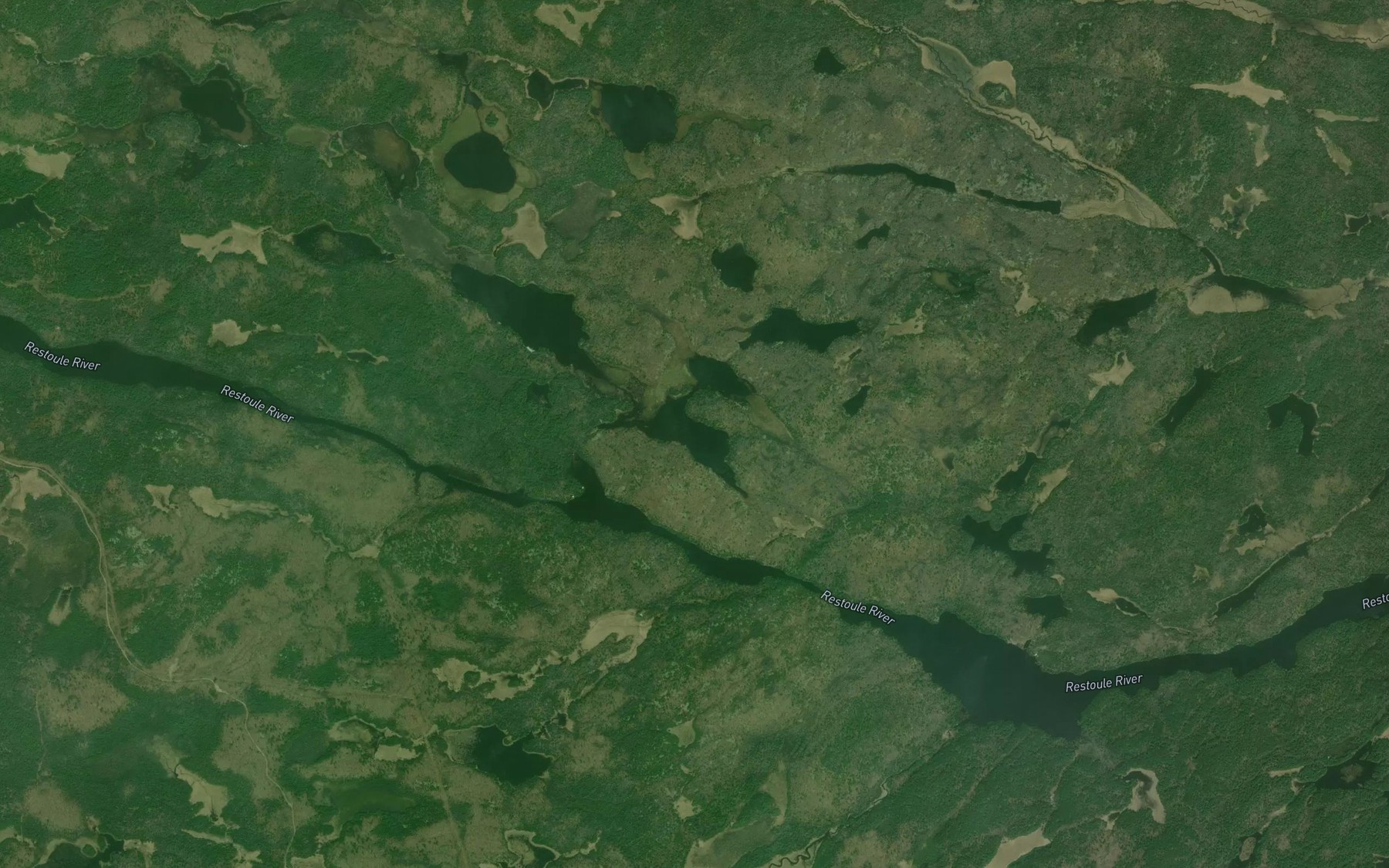Satellite map of the Little Perch Lake