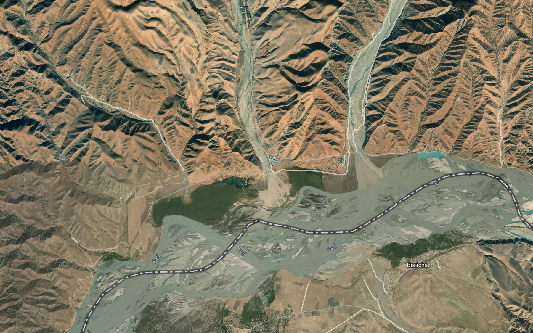 Satellite map of the Chagam