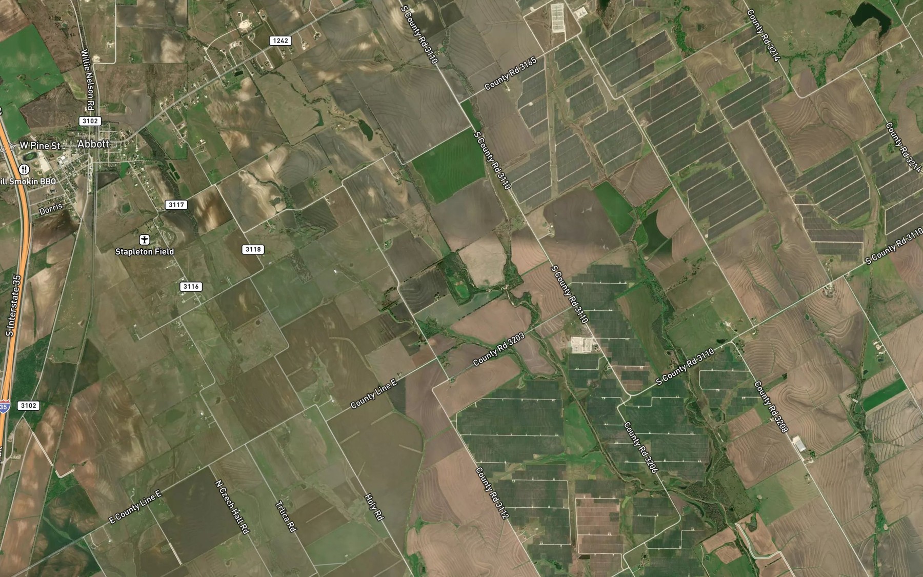Satellite map of the Galbraith Lake