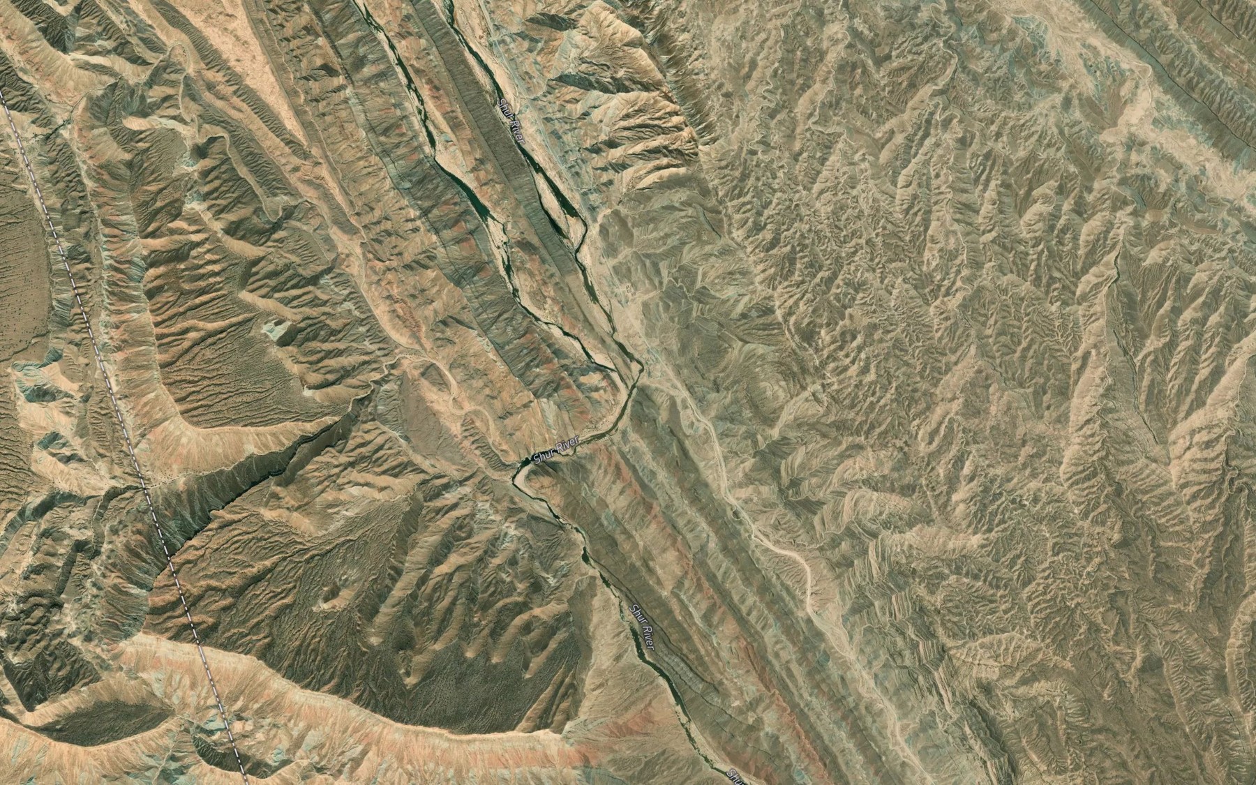 Satellite map of the Rudkhaneh-ye Dasht-e Palang