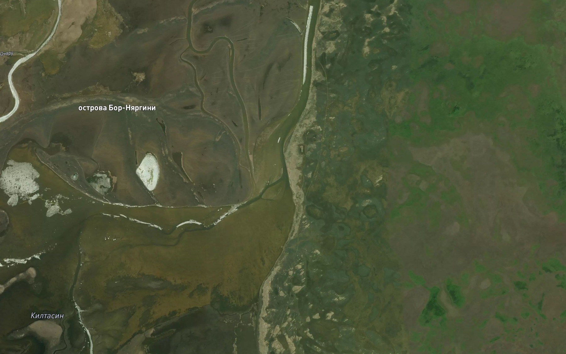 Satellite map of the Protoka Yersuyn