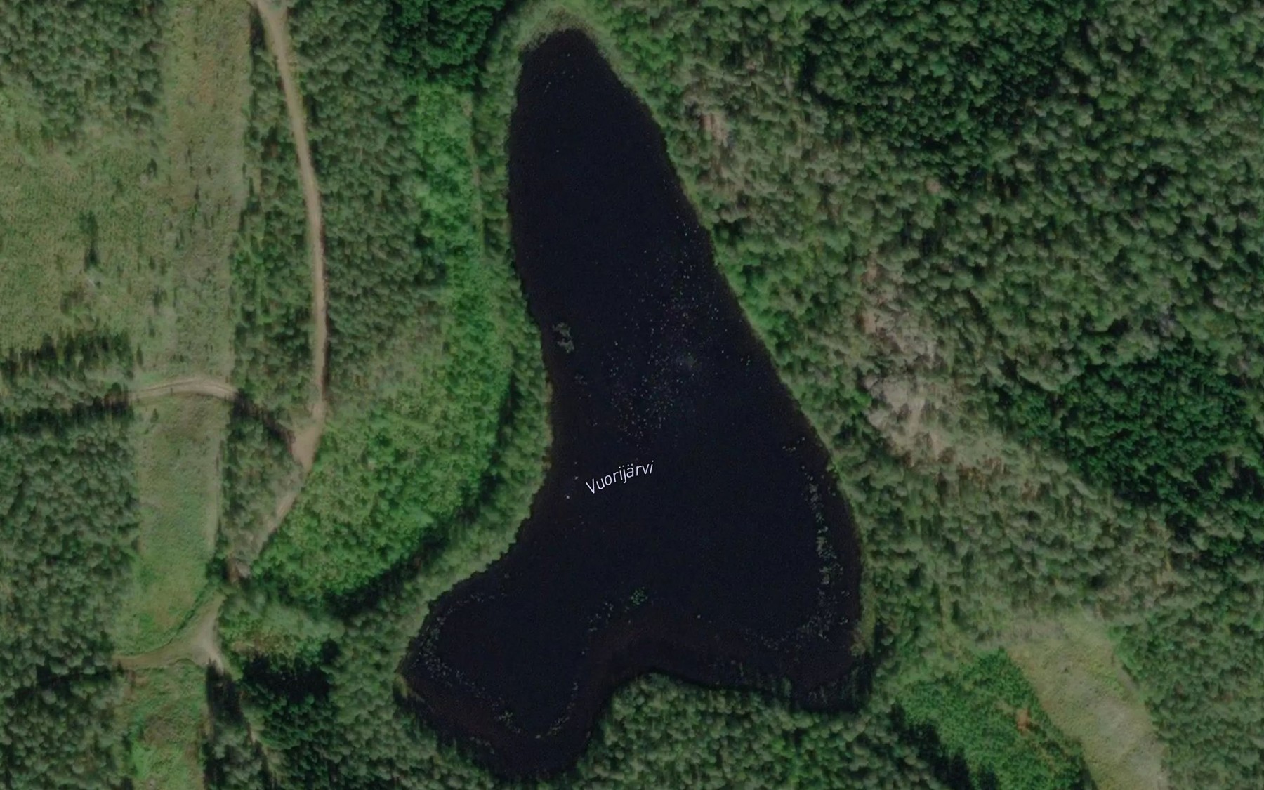 Satellite map of the Vuorijarvi