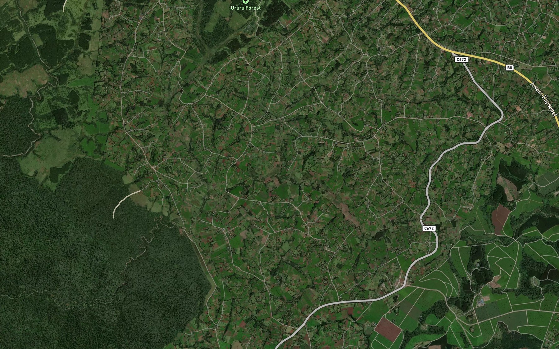 Satellite map of the Kapkai