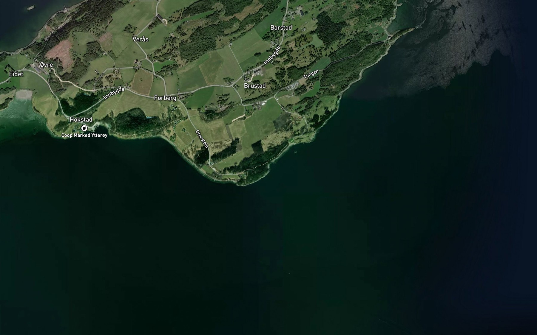Satellite map of the Kabelvika