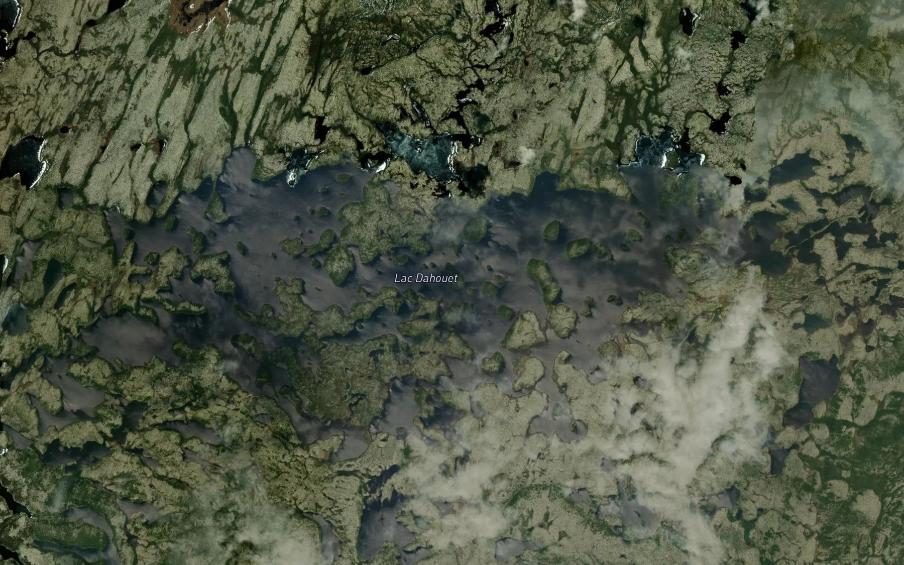 Satellite map of the Lac Dahouet